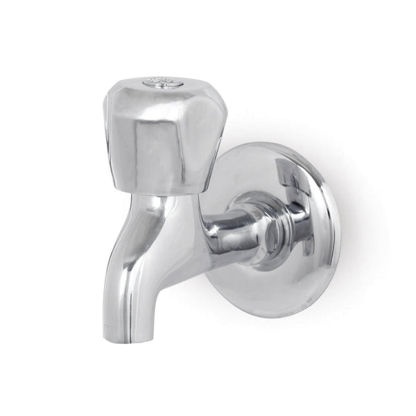 Sleek Chrome-Plated Bathroom Faucet