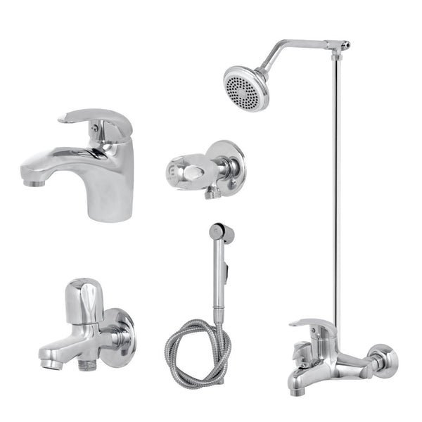 Durable Chrome-Plated Bath Set